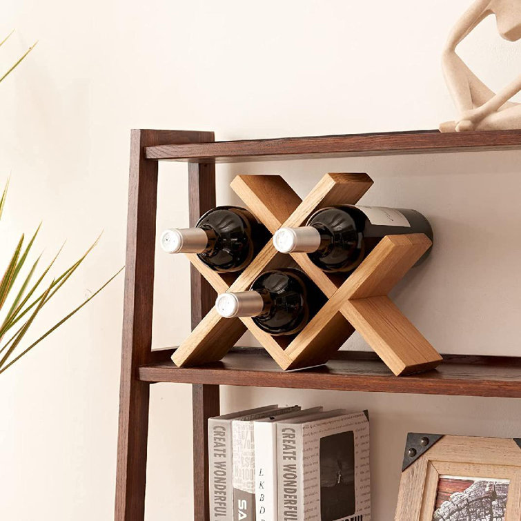 Rustic floor discount standing wine rack